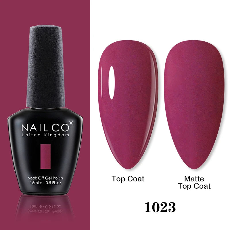 NAILCO 15ml Brown Nails Art Red Color Gel Nail Polish Semi-permanent UV Gel Polish Coffee Manicure Chocolate Hybrid Nail Varnish