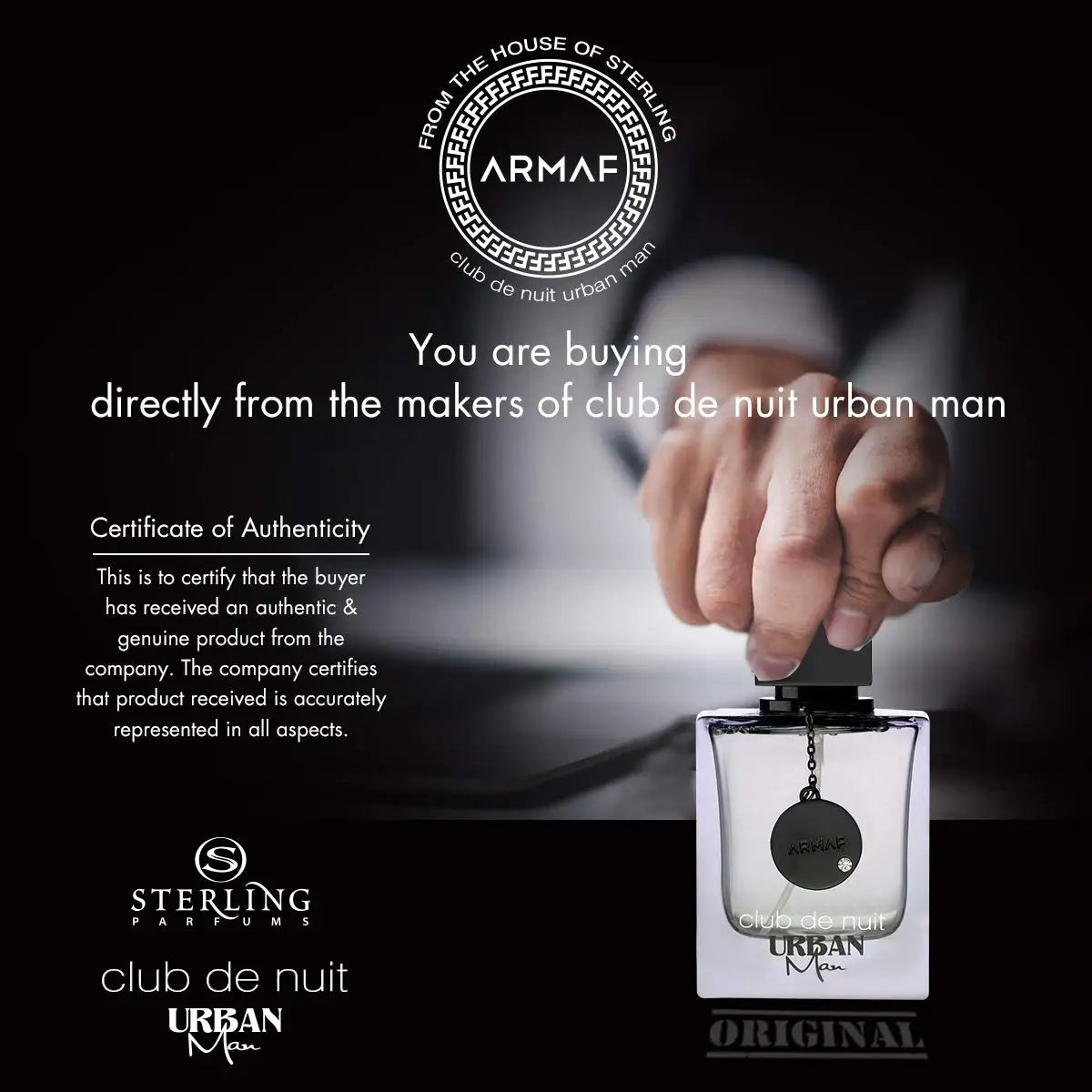 Armaf Club De Nuit Urban for Man Eau de Parfum Spray, 3.6 Ounce Bergamot, Mint, Grapefruit and Cardamom