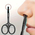 Black Round Head Nose Hair Trimmer, Stainless Steel Safety Nose Trimmer for Men & Women