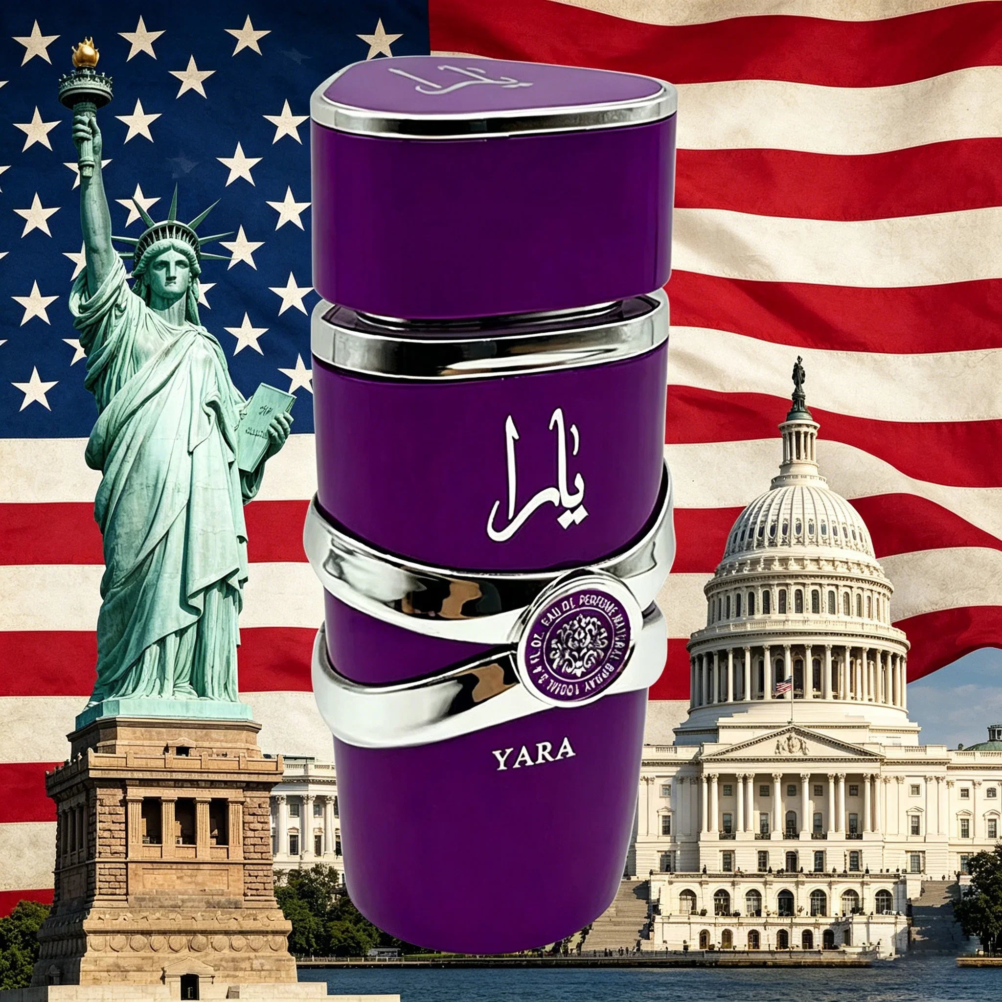 Lattafa Yara Candy Purple for Unisex Eau De Parfum Spray 100ml Arabian Women's Perfume Long Lasting Fragrance Birthday Gift