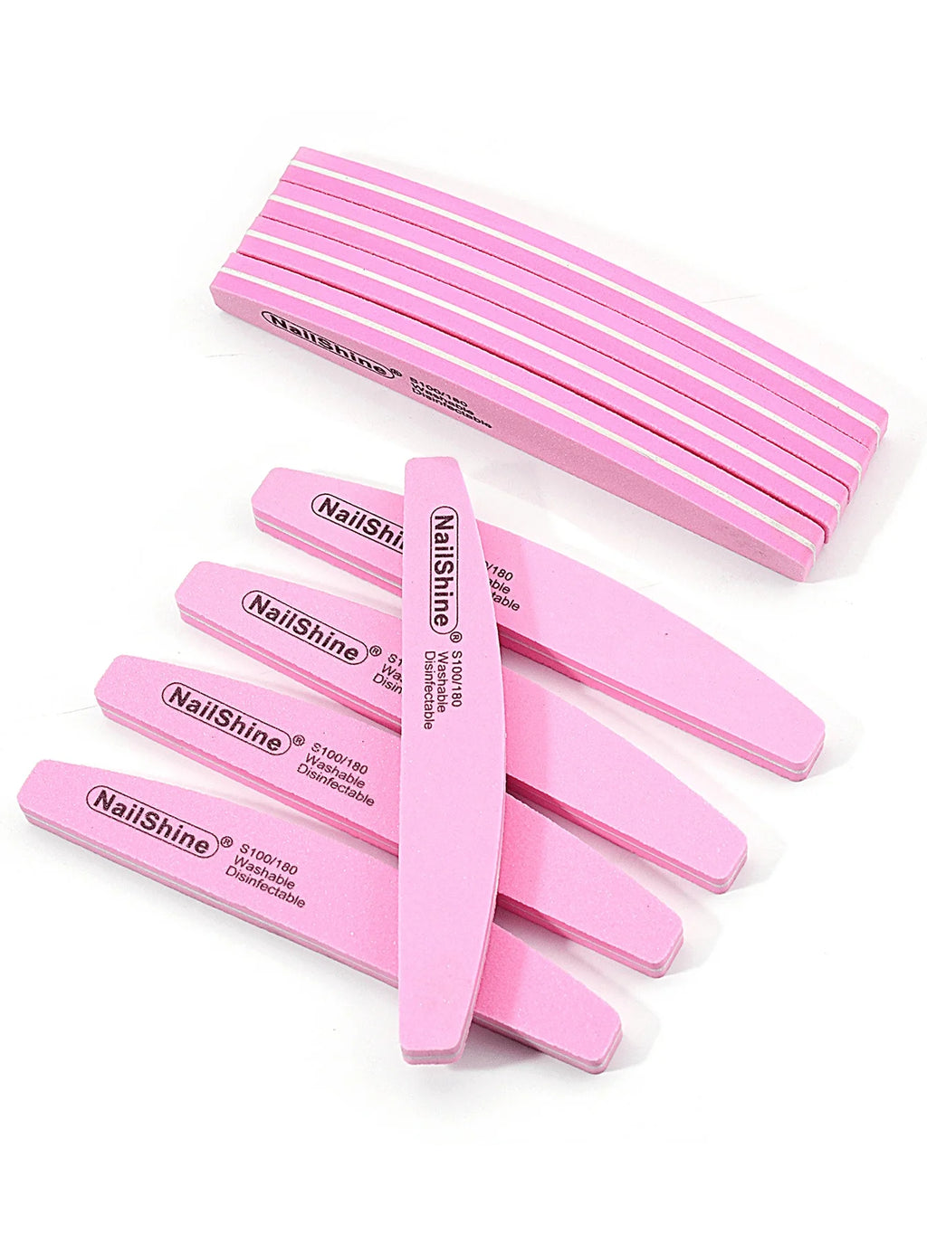 2/5/10PCS Professional Double-sided Nail File Block Colorful Sponge Nail Polish Buffing Sanding Buffer Strip Polishing Pedicure