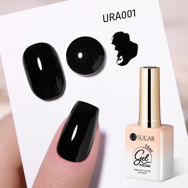 UR SUGAR 15ml Champagne Gold Sliver Reflective Glitter Gel Nail Polish Varnish Semi Permanent Soak Off UV Gel For Manicure Art