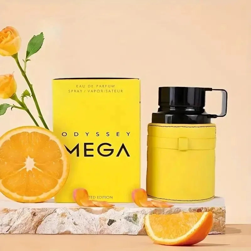 Armaf Odyssey Mega Man Eau de Parfum 100 ML Luxury Lasting Spicy Woody Gourmand Pheromones Perfume 3.4 Oz Original Arab Perfumes