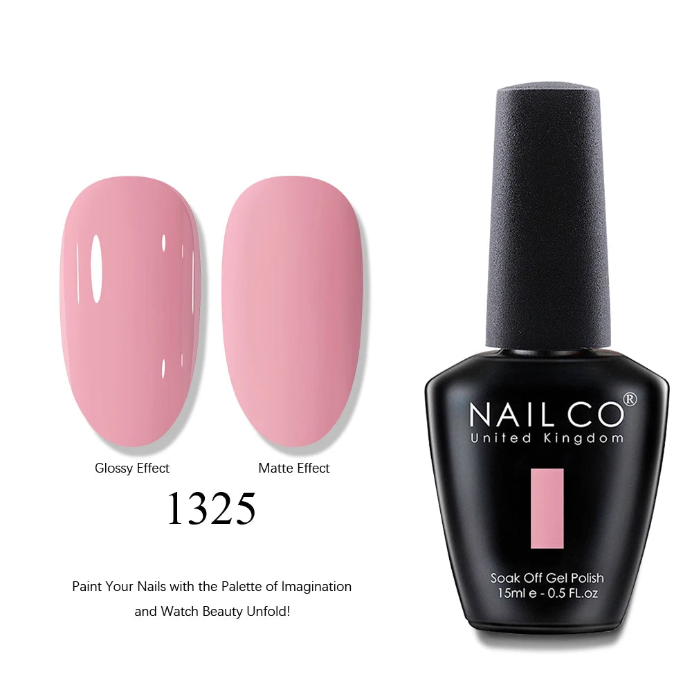 NAILCO 15ml Brown Nails Art Red Color Gel Nail Polish Semi-permanent UV Gel Polish Coffee Manicure Chocolate Hybrid Nail Varnish