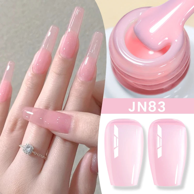 BORN PRETTY 83 Colors 10ml Jelly Nude Gel Nail Polish Autumn Amber Semi Transparent Manicure Soak off UV LED Nails Gel Varnish