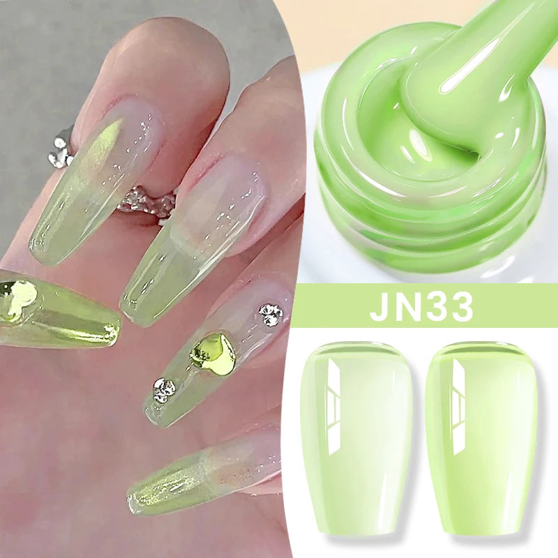 BORN PRETTY 83 Colors 10ml Jelly Nude Gel Nail Polish Autumn Amber Semi Transparent Manicure Soak off UV LED Nails Gel Varnish