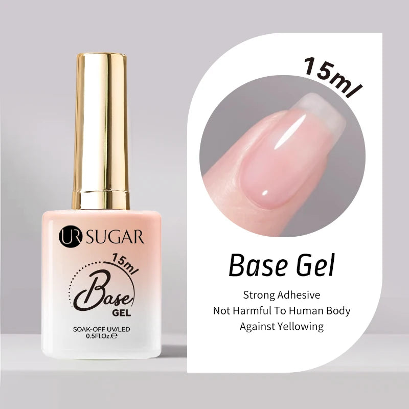 UR SUGAR 15ml Champagne Gold Sliver Reflective Glitter Gel Nail Polish Varnish Semi Permanent Soak Off UV Gel For Manicure Art