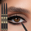 3pcs Black Eyeliner Pencils -Waterproof, Sweatproof & Smudge-Proofwith Easy Twist Application for Flawless Eye Makeup