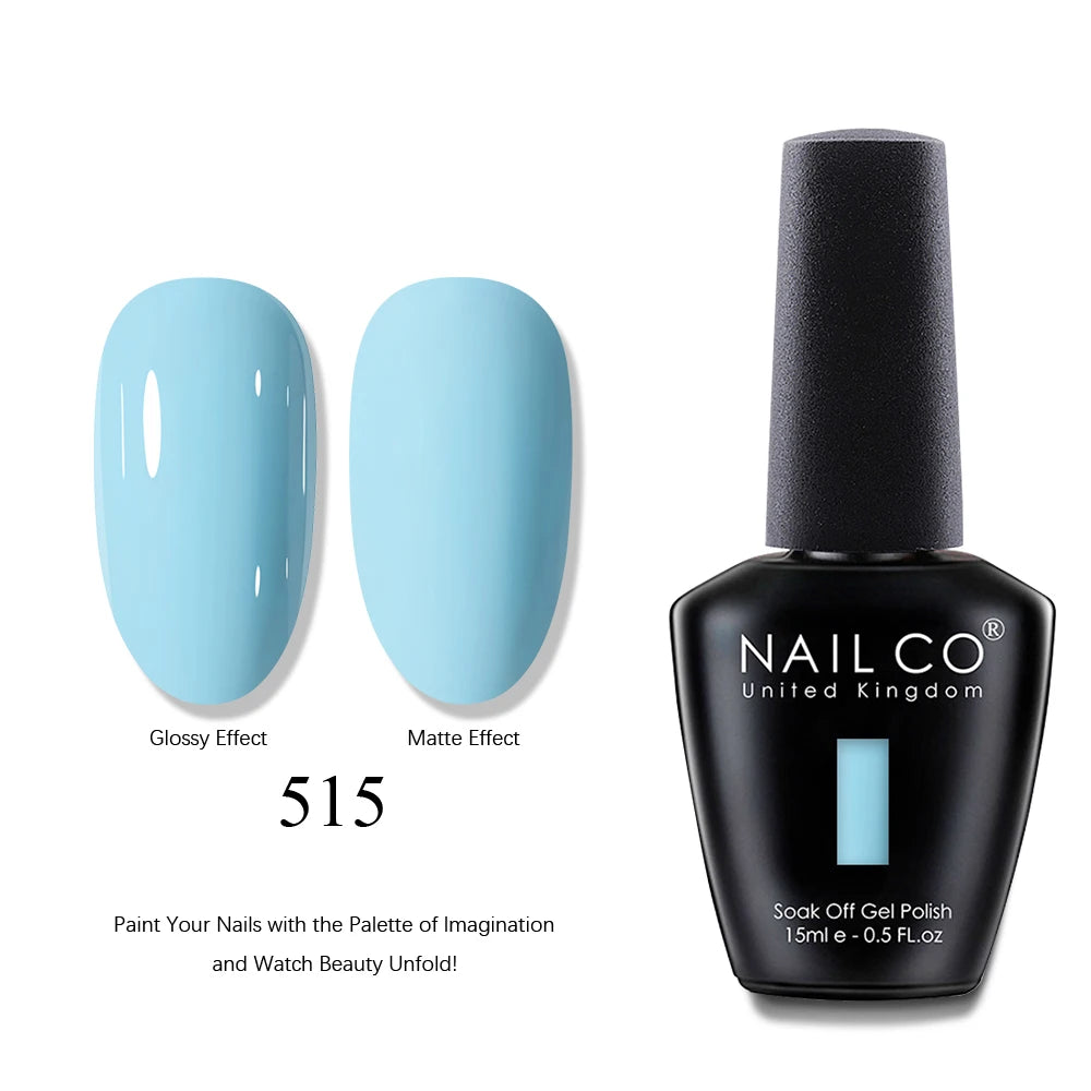 NAILCO 15ml Brown Nails Art Red Color Gel Nail Polish Semi-permanent UV Gel Polish Coffee Manicure Chocolate Hybrid Nail Varnish
