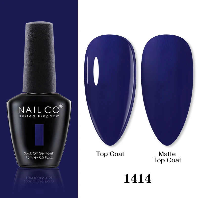 NAILCO 15ml Brown Nails Art Red Color Gel Nail Polish Semi-permanent UV Gel Polish Coffee Manicure Chocolate Hybrid Nail Varnish