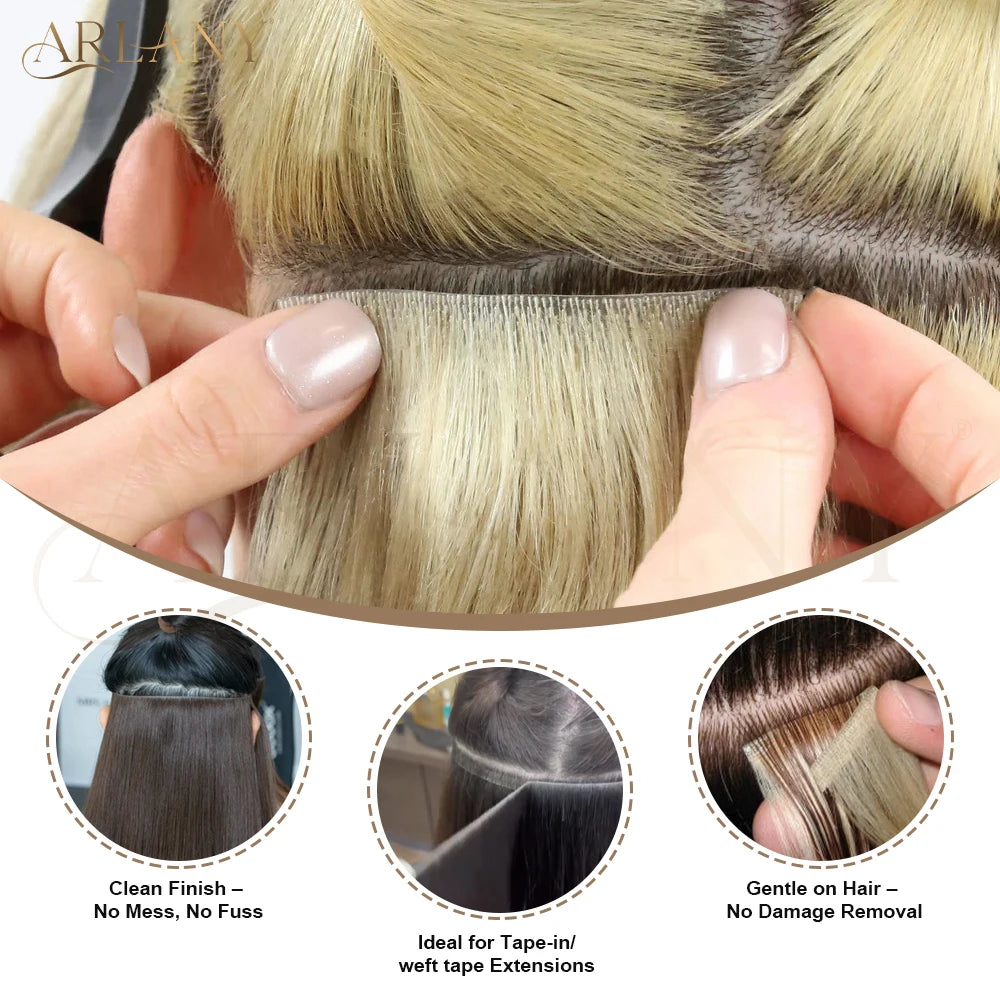 ARLANY 3Yards Double Sided Tape Roll for Tape-in & Tape Weft Hair Extensions, Waterproof, Strong Hold, Invisible, Easy Cut Tape