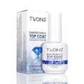 TWOING 15ml New Super Shine Top Coat Gel Nail Polish Diamond Topcoat No Wipe Sealer Gel Finish Manicure Nail Art Salon Quality