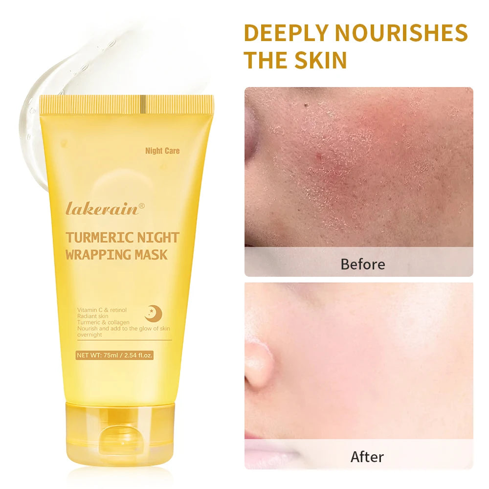 75ml Collagen Wrapping Mask Peel Off Mask & Brush Deep Hydration Moisturize Brightening Face Skin Facial Mask Skincare