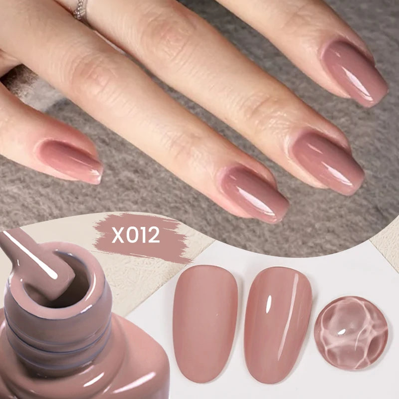 LILYCUTE 6Pcs/set 7ml Coffee Series Gel Nail Polish Kit 125 Colors Manicure Semi Permanent Soak Off UV Nail Art Gel Varnish