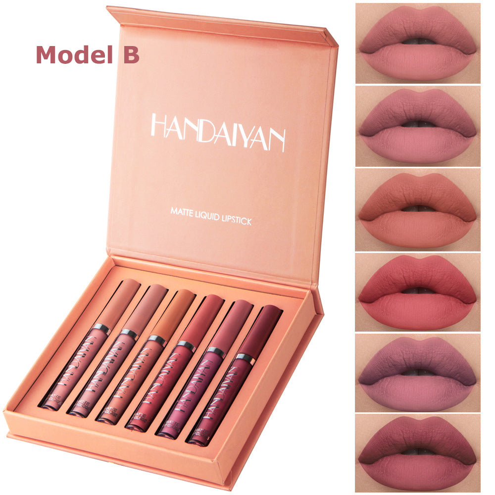 6Pcs Matte Liquid Lipstick Set - Waterproof, Long Lasting & Non-Stick Cup Velvet Lip Gloss - Highly Pigmented Nude & Bold Lip Color Kit - Perfect Beauty Gift For Women & Girls