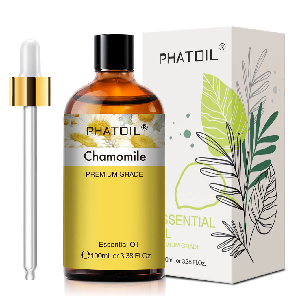 PHATOIL 100ml Pure Essential Oil Lavender Jasmine Vanilla Sandalwood Sweet Orange Lemon Aromatherpay Essential Oils For Diffuser