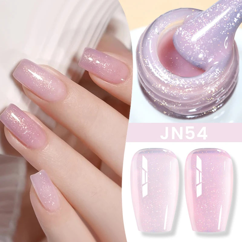 BORN PRETTY 83 Colors 10ml Jelly Nude Gel Nail Polish Autumn Amber Semi Transparent Manicure Soak off UV LED Nails Gel Varnish