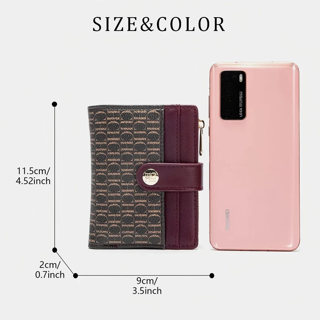 CH New Classic Folding Money Clip Compact Lightweight Luxury Brand Design Sense Letter Decoration Card Bag Women Zero Wallet