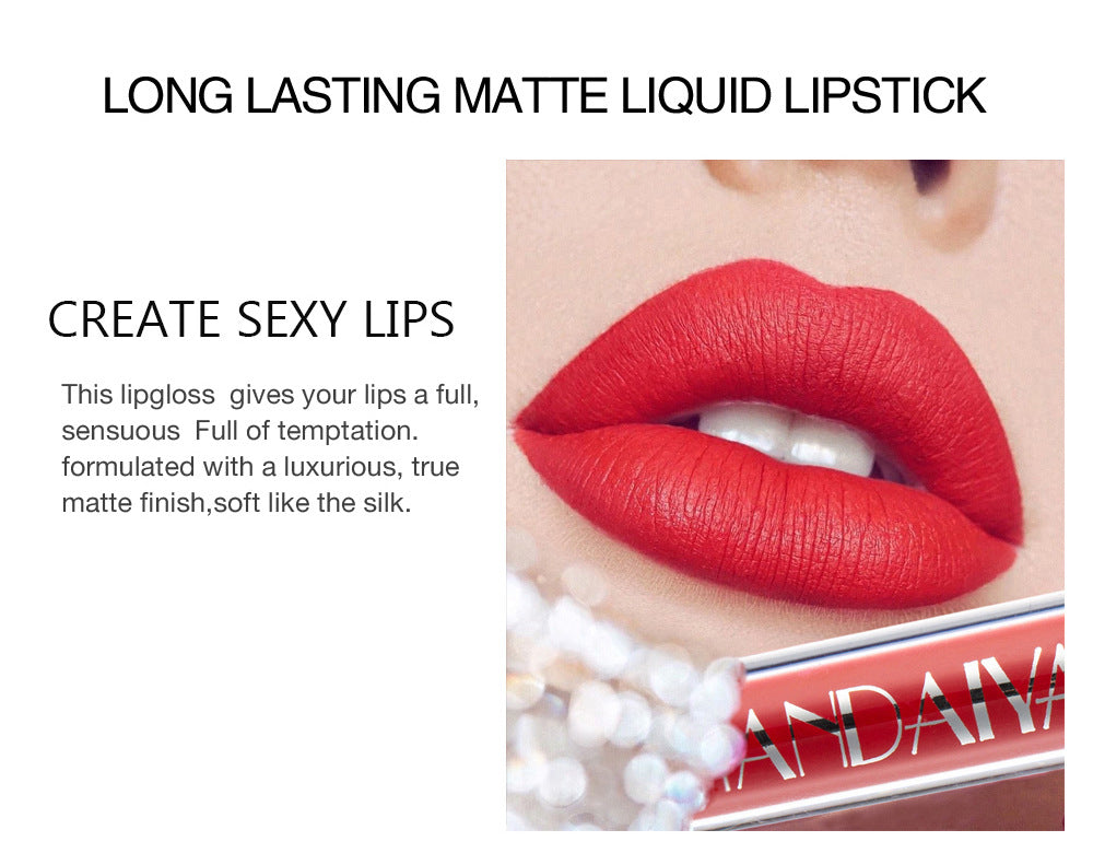 6Pcs Matte Liquid Lipstick Set - Waterproof, Long Lasting & Non-Stick Cup Velvet Lip Gloss - Highly Pigmented Nude & Bold Lip Color Kit - Perfect Beauty Gift For Women & Girls