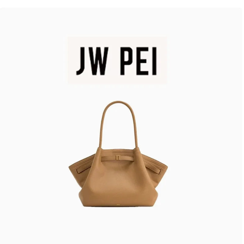 JW PEI HANA Tote Bag Dumpling Bun Women's Shoulder Crossbody Bag High Quality Handheld  Bag Women'sMedium Faux Suede