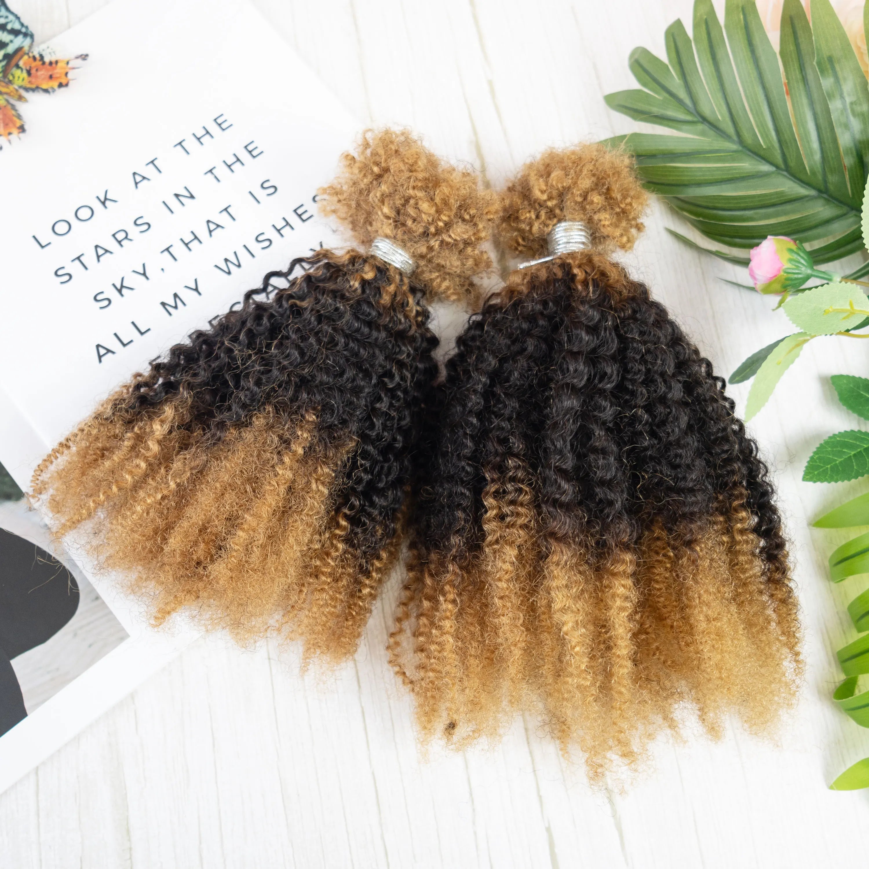 Factory Price High Quality African Hair Braiding 27-1B-27 Human Hair Kinky Twist Micro Twist Extension with Human Hair