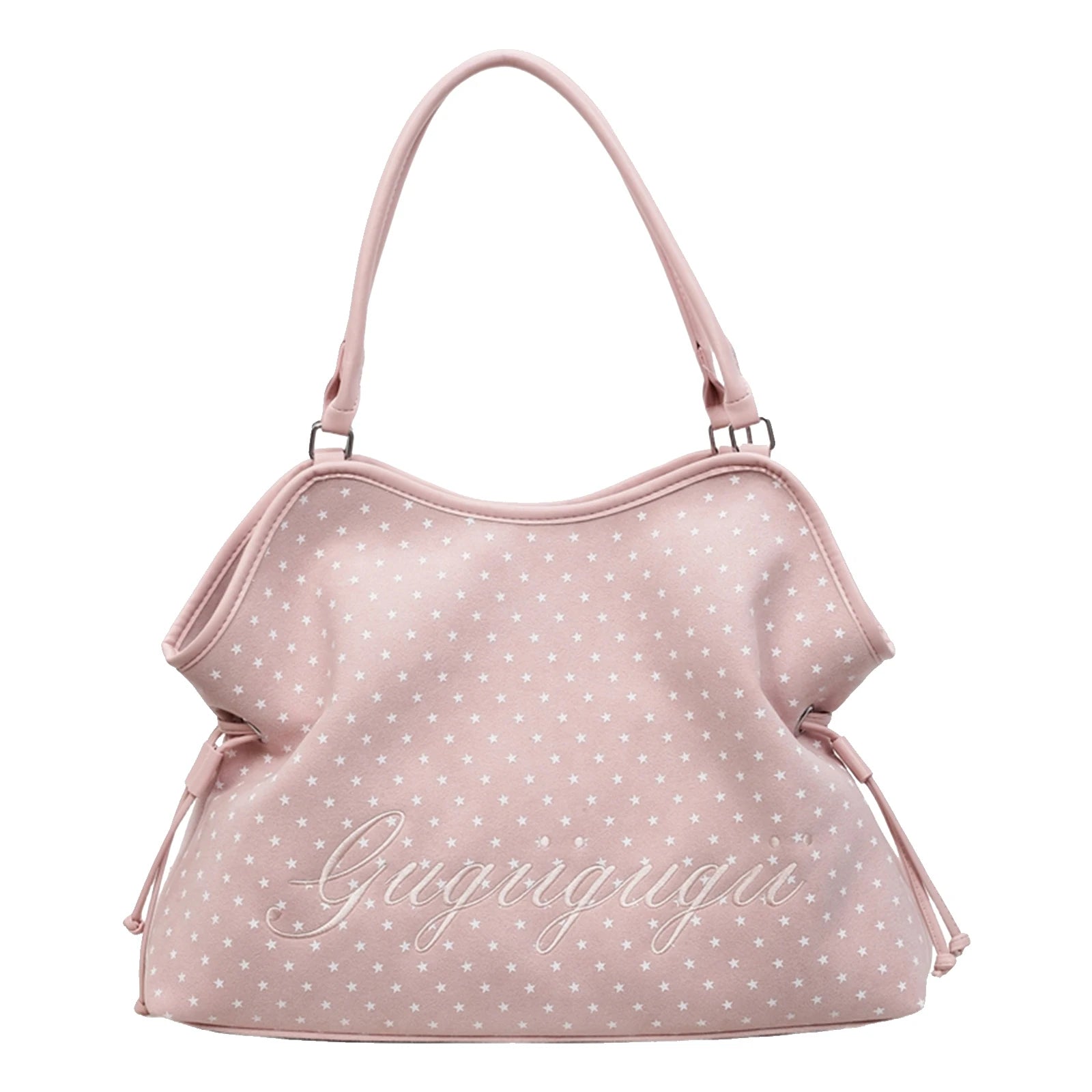 New Brand Women's Shoulder Bag Y2k Fashion Sweet Polka Dot Handbag Korean Casual Versatile Leopard Print Brown Frosted Tote Bags