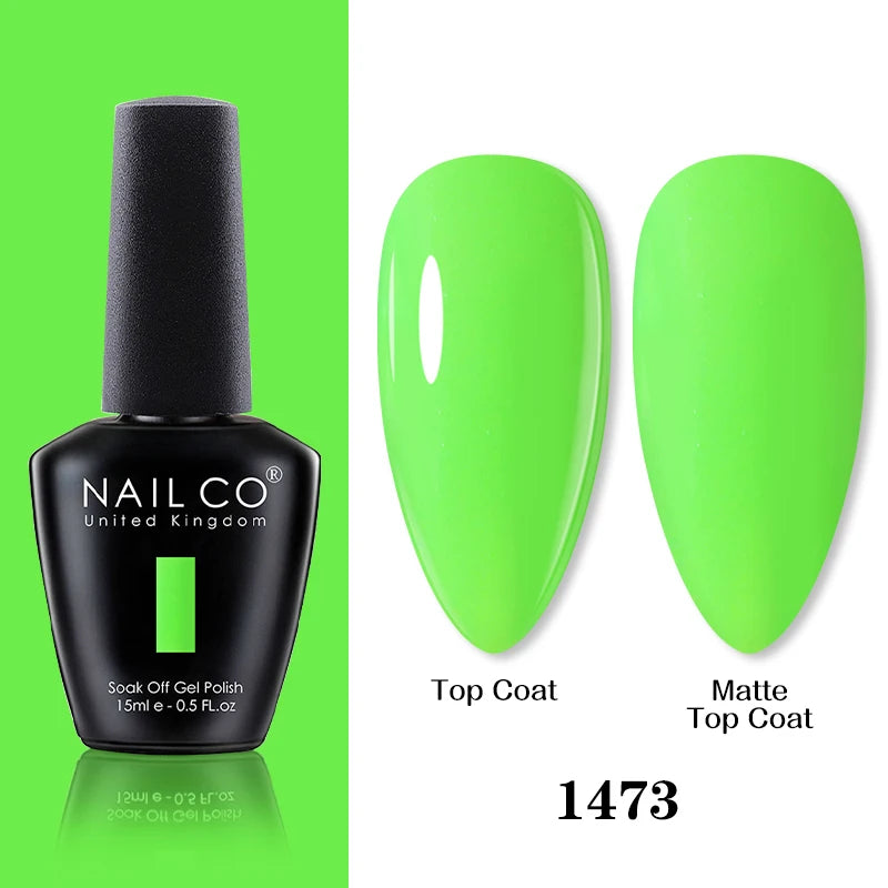 NAILCO 15ml Brown Nails Art Red Color Gel Nail Polish Semi-permanent UV Gel Polish Coffee Manicure Chocolate Hybrid Nail Varnish