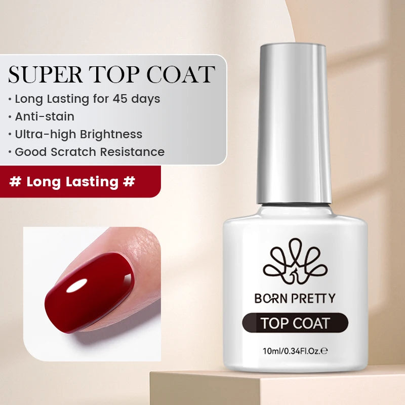 BORN PRETTY 10ml Translucent Jelly Nude Gel Nail Polish Colorful  Varnish Semi Permanent UV LED Nail Art  Manicure Gel