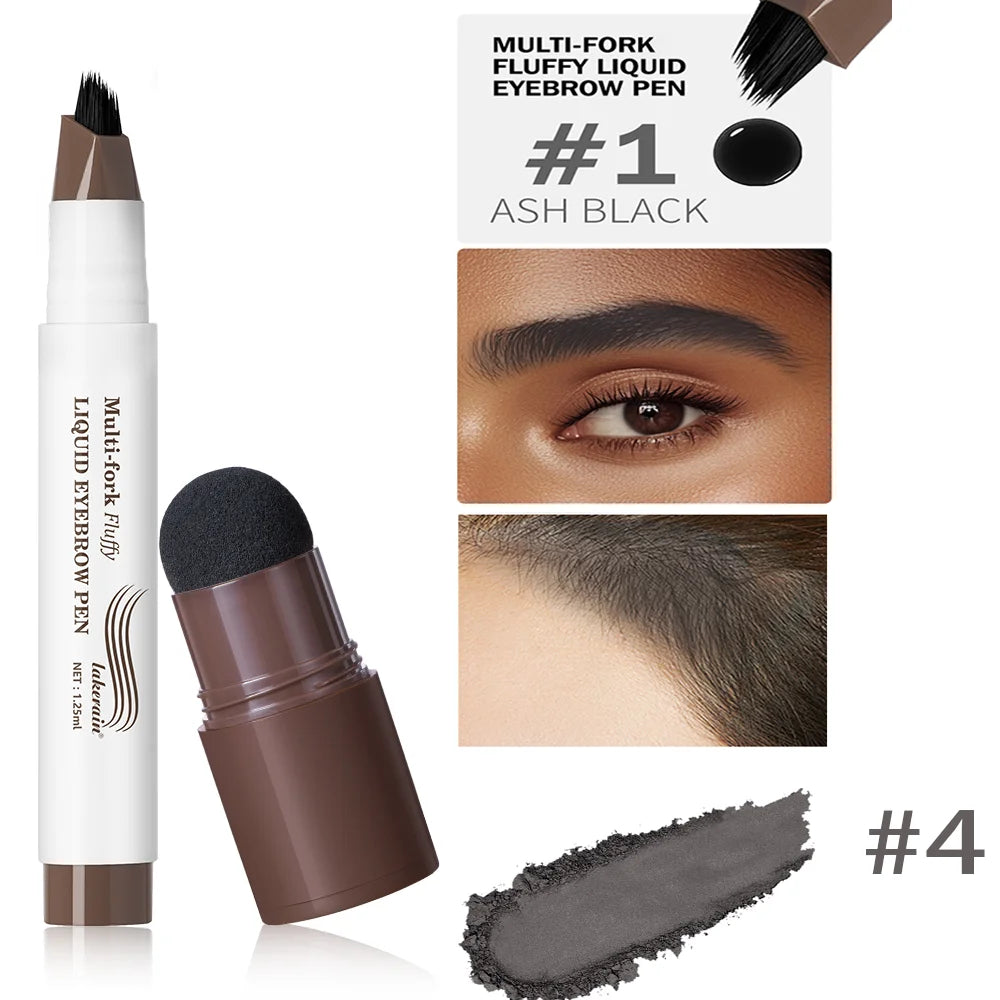 Waterproof Hairline & Root Concealer Pen – Instant Grey Coverage with Easy Blend Powder Stick for Normal Hair