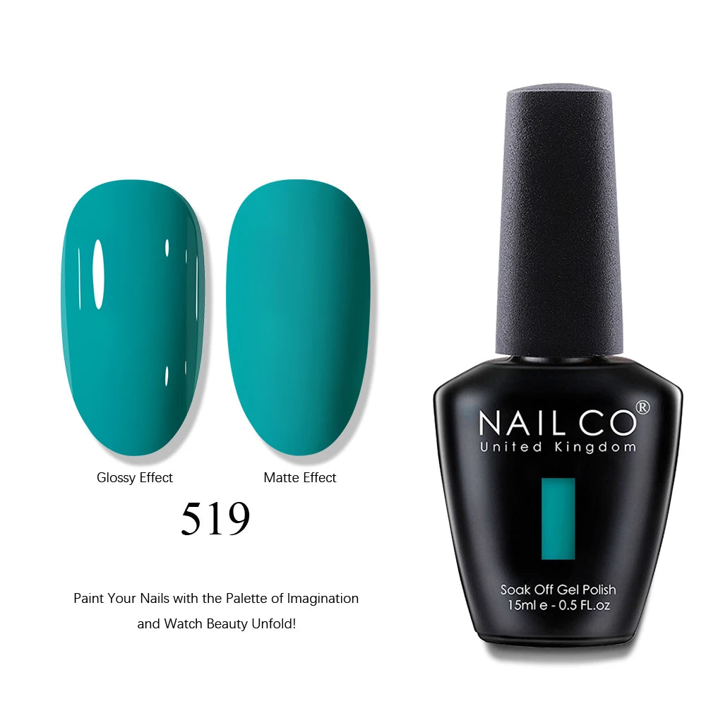 NAILCO 15ml Brown Nails Art Red Color Gel Nail Polish Semi-permanent UV Gel Polish Coffee Manicure Chocolate Hybrid Nail Varnish