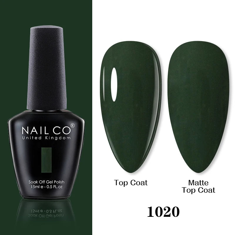 NAILCO 15ml Brown Nails Art Red Color Gel Nail Polish Semi-permanent UV Gel Polish Coffee Manicure Chocolate Hybrid Nail Varnish