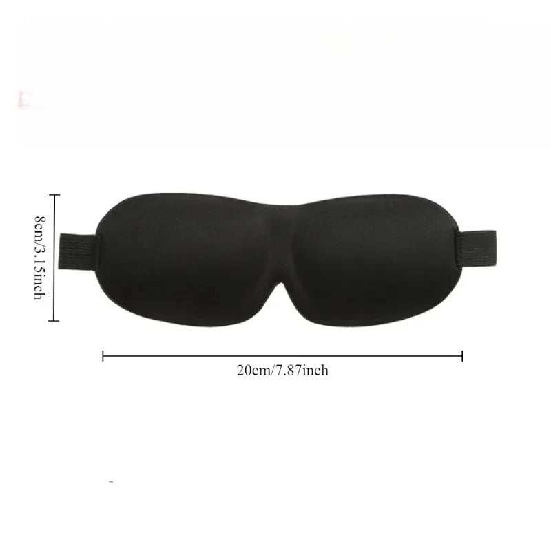 3D Sleep Mask Soft Memory Foam Eye Cover Blindfold Comfortable Sleeping Aid for Travel Light Blockout