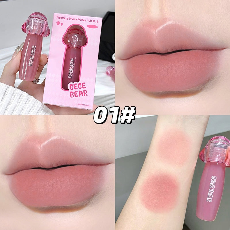 Ice-glazed Milk Cream Velvet Baby Mist Matte Brightening Lip Mud