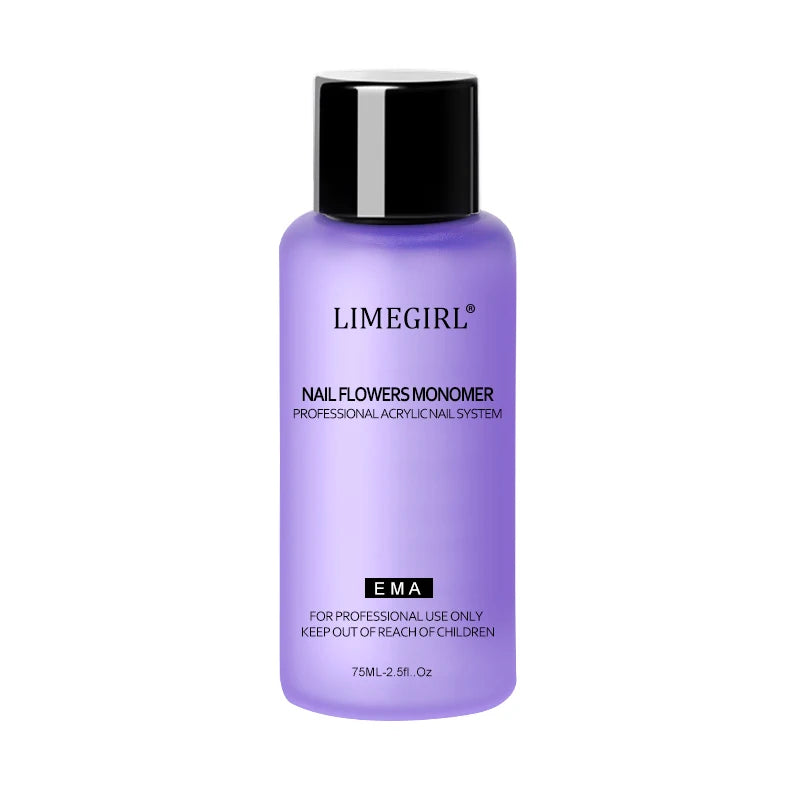 Limegirl Large Capacity Nail Acrylic Liquid Monomer Crystal 40/70/120/240ml for Nails Art DIY Acrylic Powder Liquid Manicure