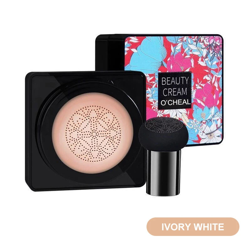OCHEAL Mushroom Head BB Cream Foundation Cream for Face Makeup Concealer Cushion for Face Base Cream Makeup Cushion Compact