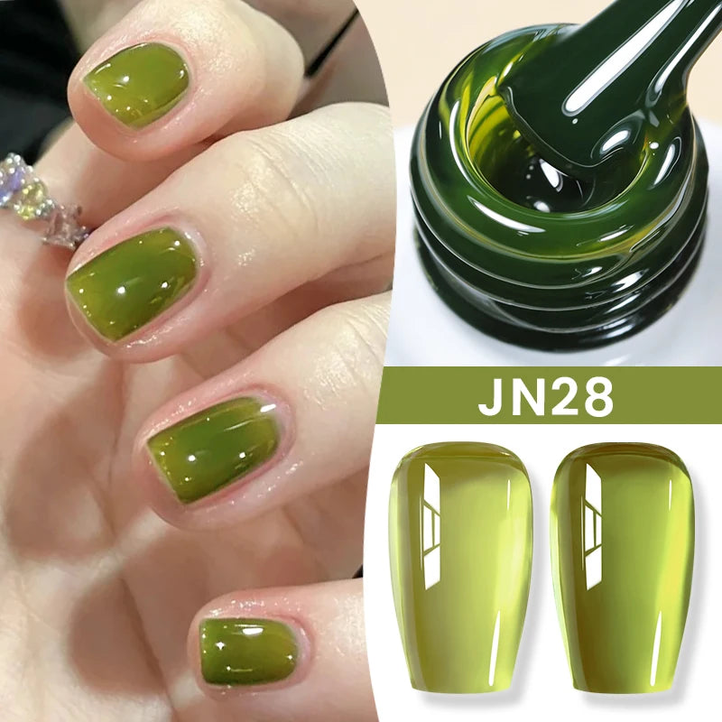 BORN PRETTY 83 Colors 10ml Jelly Nude Gel Nail Polish Autumn Amber Semi Transparent Manicure Soak off UV LED Nails Gel Varnish