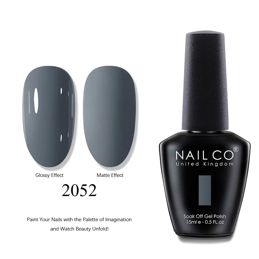 NAILCO 15ml Brown Nails Art Red Color Gel Nail Polish Semi-permanent UV Gel Polish Coffee Manicure Chocolate Hybrid Nail Varnish
