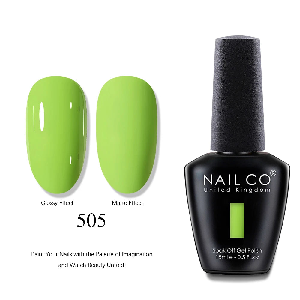 NAILCO 15ml Brown Nails Art Red Color Gel Nail Polish Semi-permanent UV Gel Polish Coffee Manicure Chocolate Hybrid Nail Varnish