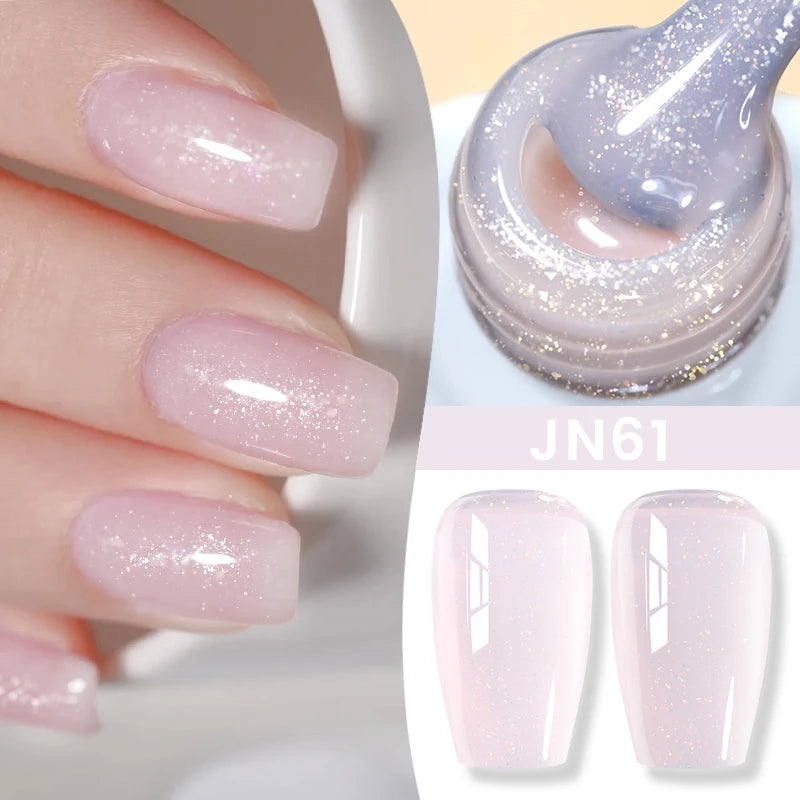 BORN PRETTY 83 Colors 10ml Jelly Nude Gel Nail Polish Autumn Amber Semi Transparent Manicure Soak off UV LED Nails Gel Varnish