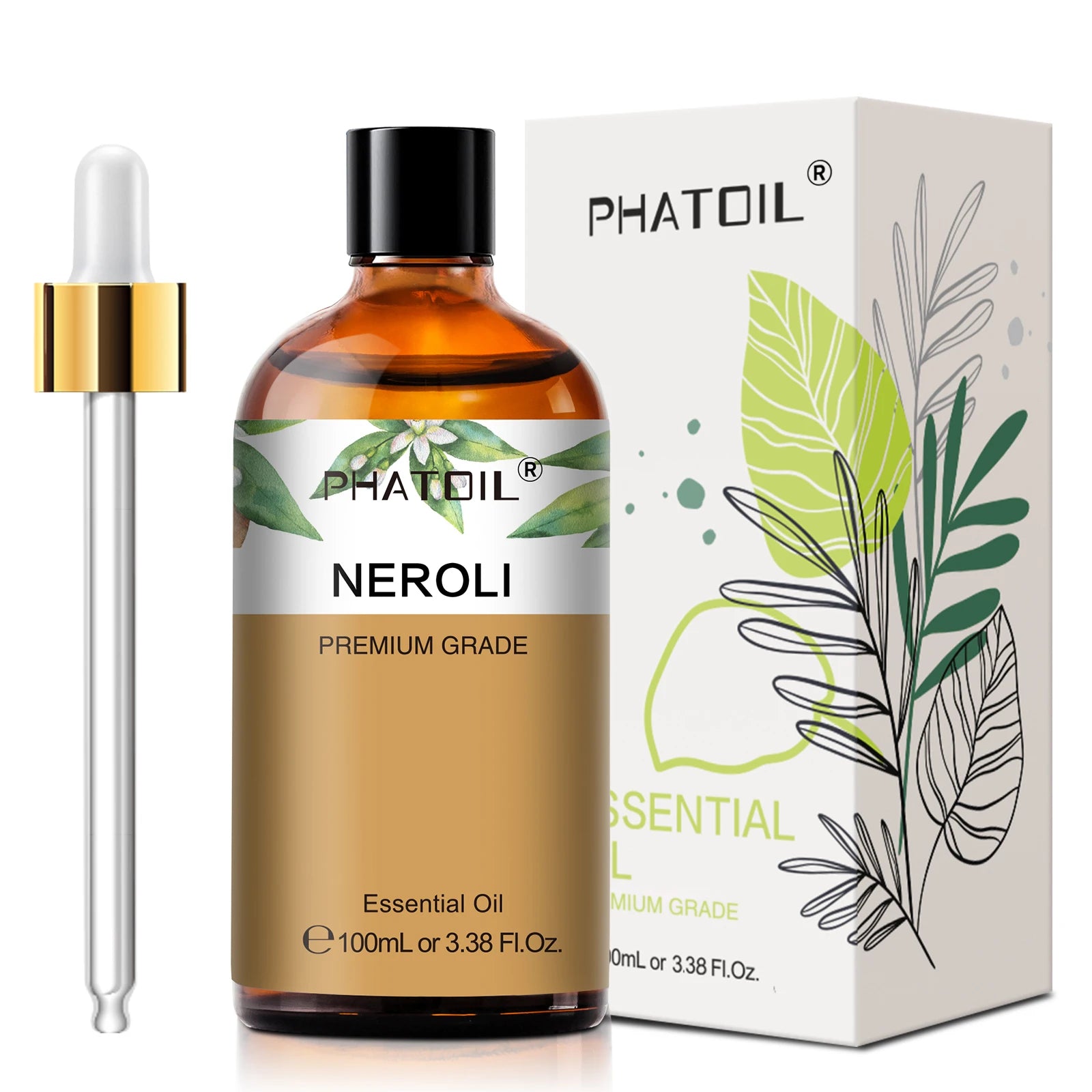 PHATOIL 100ml Pure Essential Oil Lavender Jasmine Vanilla Sandalwood Sweet Orange Lemon Aromatherpay Essential Oils For Diffuser