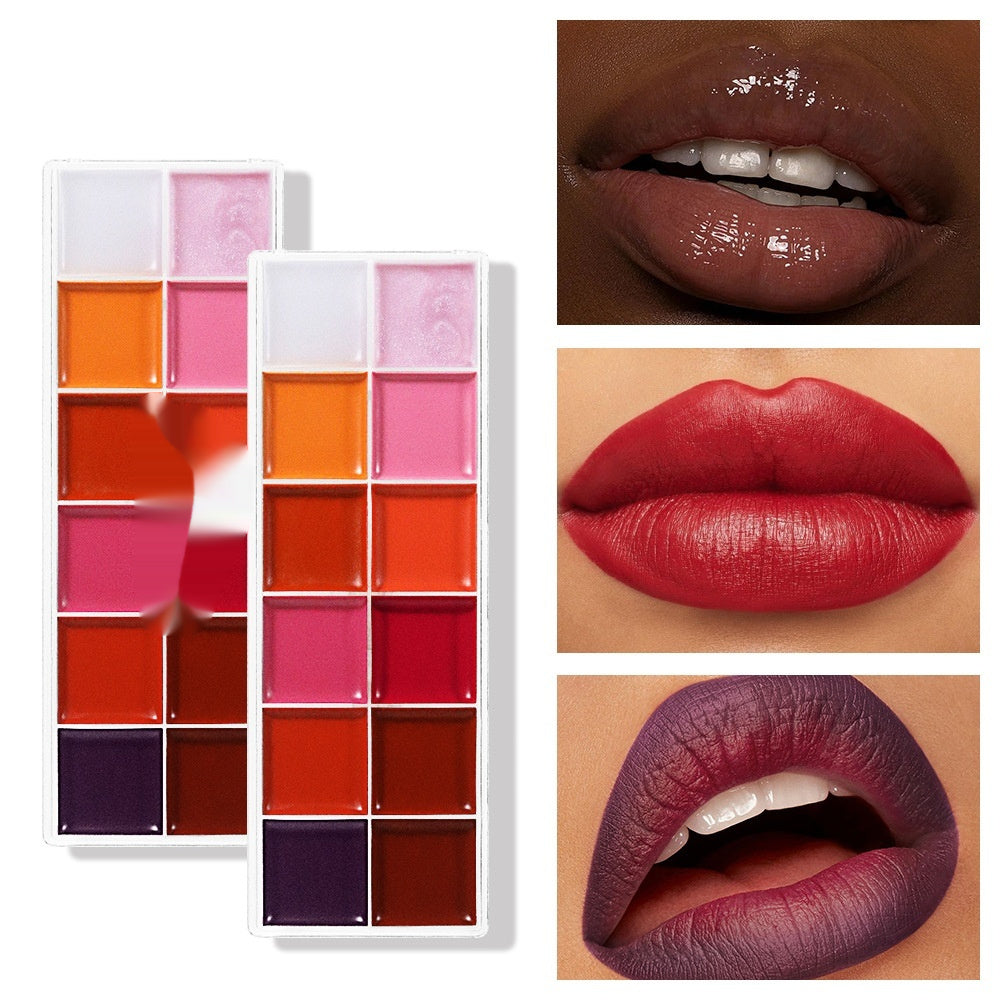 Moisturizing And Easy To Color Makeup Portable Lip Gloss Tray