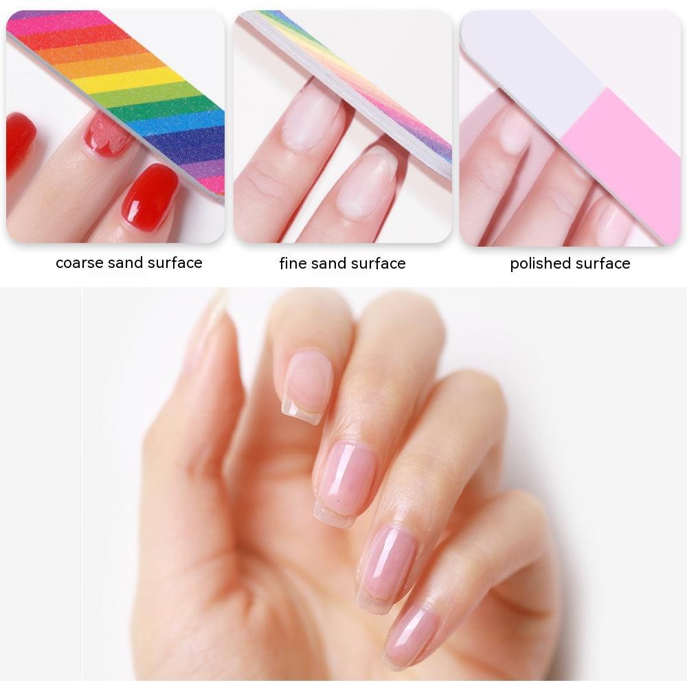 Short Double-sided Manicure Burnishing Stick Mini Rub