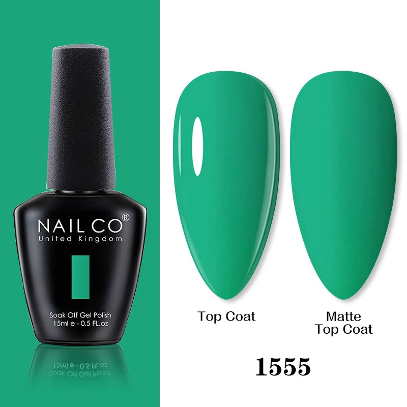 NAILCO 15ml Brown Nails Art Red Color Gel Nail Polish Semi-permanent UV Gel Polish Coffee Manicure Chocolate Hybrid Nail Varnish