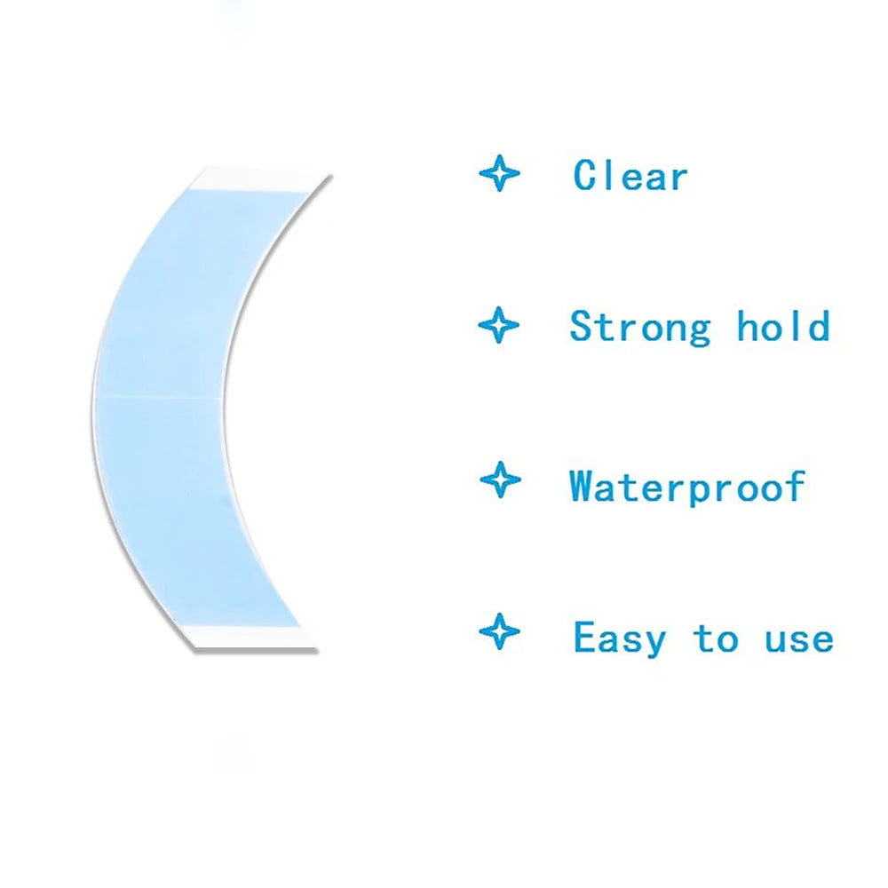 Curved Hair System Tape 36pcs Super Adhesive Strips Tape For Extension/Toupee/ Lace Wig/Closure