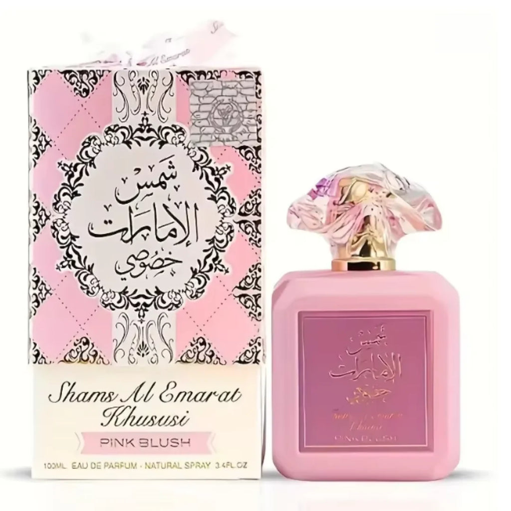 Luxury Pink Blush Shams Al Emarat Khususi Women's Marshmallow Blush Eau De Parfum 100ml 3.4oz A Captivating Romantic