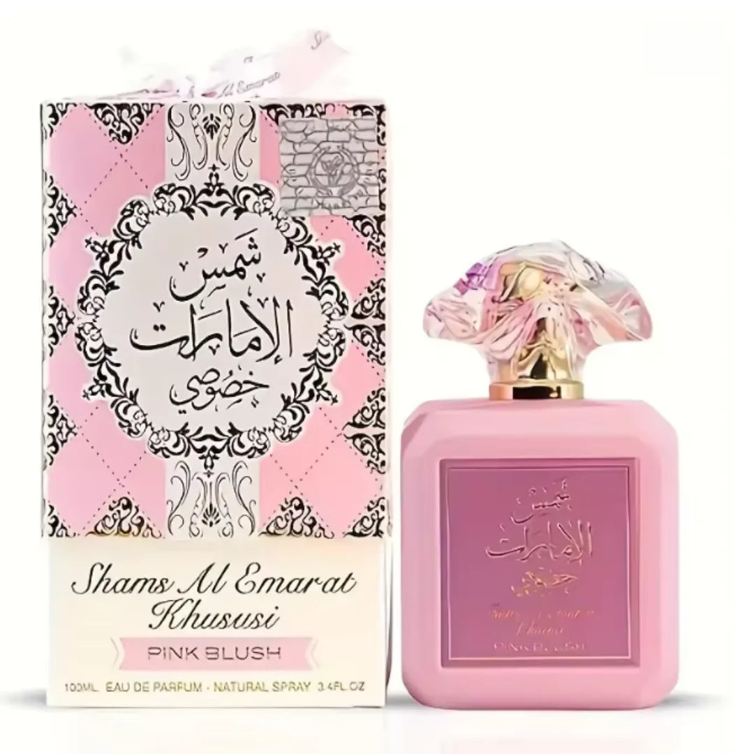 Luxury Pink Blush Shams Al Emarat Khususi Women's Marshmallow Blush Eau De Parfum 100ml 3.4oz A Captivating Romantic