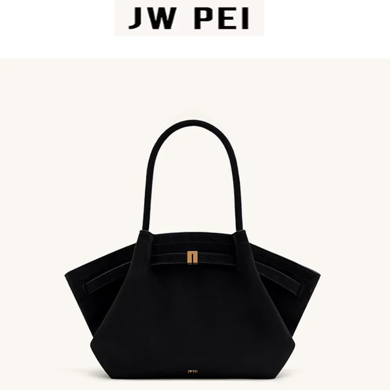 JW PEI HANA Tote Bag Dumpling Bun Women's Shoulder Crossbody Bag High Quality Handheld  Bag Women'sMedium Faux Suede