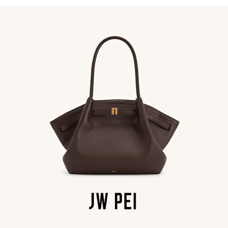 JW PEI HANA Tote Bag Dumpling Bun Women's Shoulder Crossbody Bag High Quality Handheld  Bag Women'sMedium Faux Suede