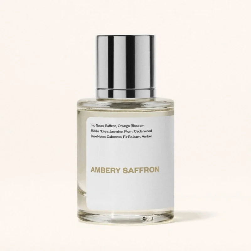 Dossier Ambery Saffron Eau De Parfum Inspired By MFK's B.accarat R.ouge 5.40 - Vegan, Unisex Perfume Spray - 3.4 Fl Oz (100ml)