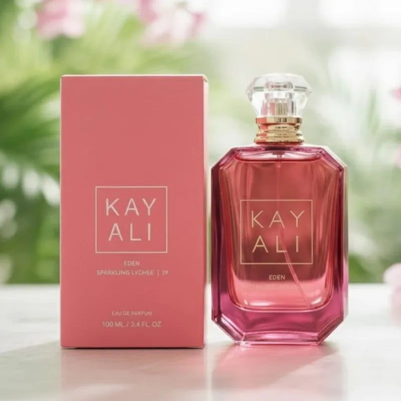 Kayali Unisex Perfume 100ml Long Lasting Fresh Mild Elegant Floral Fruity Natural Fragrance Six Scents Eden Sparkling Lychee 28